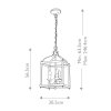 Średnia lampa wisząca Larkin 3 źródła światła szczotkowany nikiel designerska metalowa KL-LARKIN-P-M-NI KICHLER